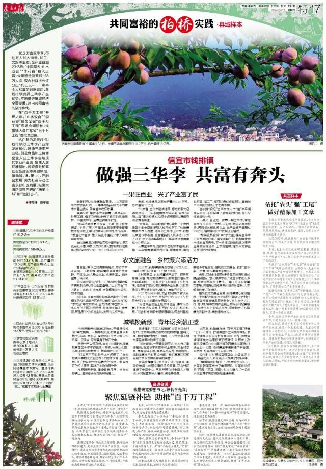 4月11日南方日报《共同富裕的柏桥实践——广东茂名感恩奋进一周年特别报道》17版。
