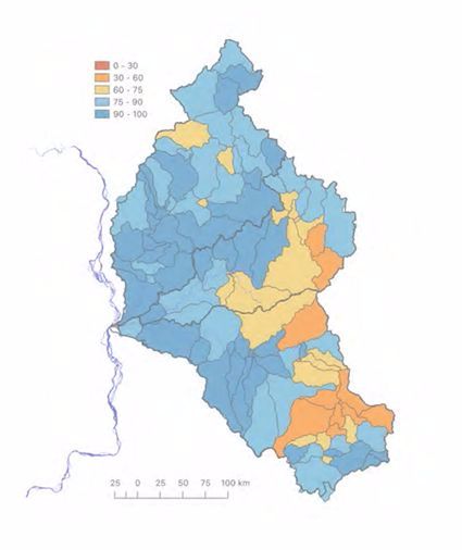 fhi淡水健康指数│湄公河下游塞公河,塞桑河和斯瑞博河(3s)流域