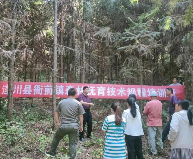 遂川县林业局把森林抚育技术规程培训班开到山头 _www.isenlin.cn