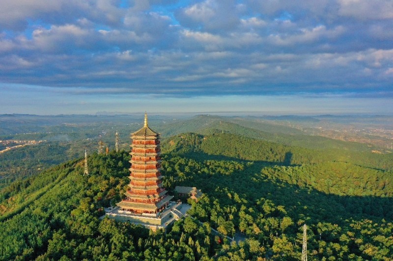 鳥(niǎo)瞰寥廓公園。韓樹(shù)花 攝