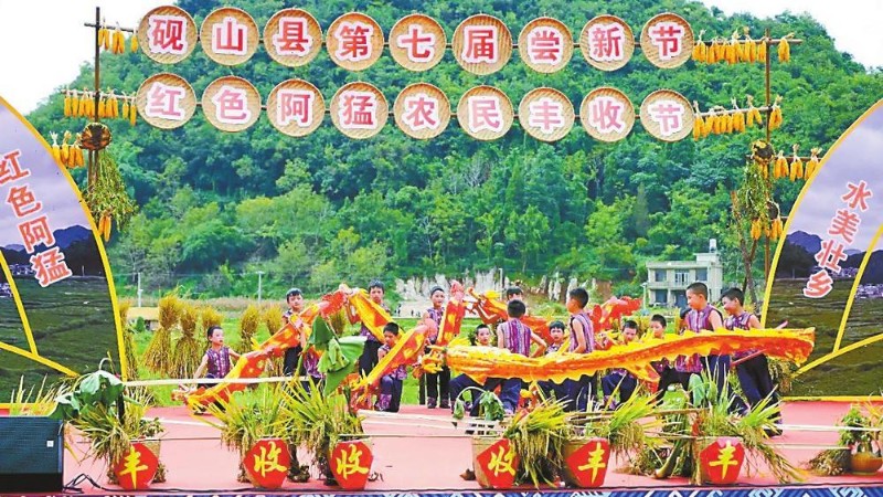 硯山縣“嘗新節(jié)”活動(dòng)現(xiàn)場。王思入 文鴻映 攝
