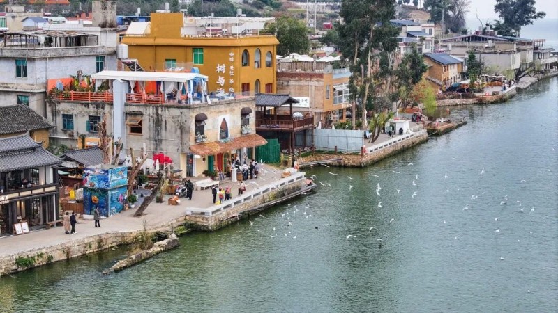 海晏村成網(wǎng)紅打卡地。王俊星 攝