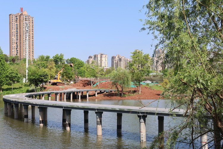 遂宁高新区鹭栖湖体育公园已完成总建设进度的40% - 关注森林
