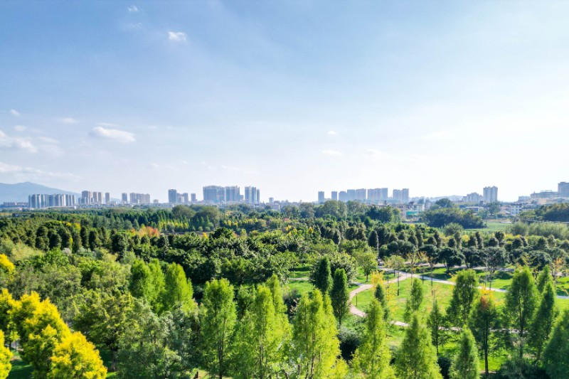 彌勒市湖泉生態(tài)園 圖源：彌勒市融媒體中心