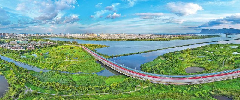 昆明滇池綠道環(huán)草海段。云南日?qǐng)?bào)-云新聞?dòng)浾?陳飛 攝