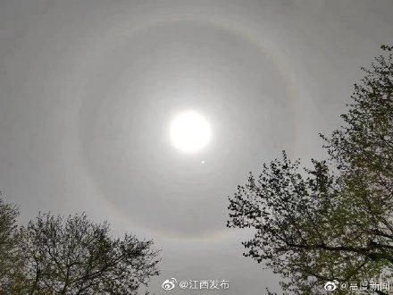 奇觀！廬山現日暈天文景觀