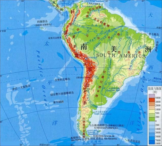 南美洲西海岸的热带沙漠气候,为什么呈狭长的分布形态