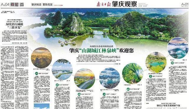 《南方日报肇庆观察》两个跨版聚焦:绿美引领、肇庆制造 - 关注森林