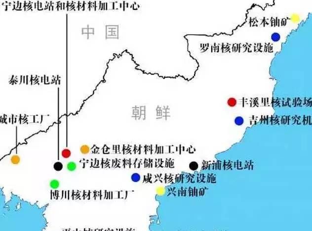 佳作经典珍藏 热点秘闻 > 正文   朝鲜核设施分布图,距离中国东北非常