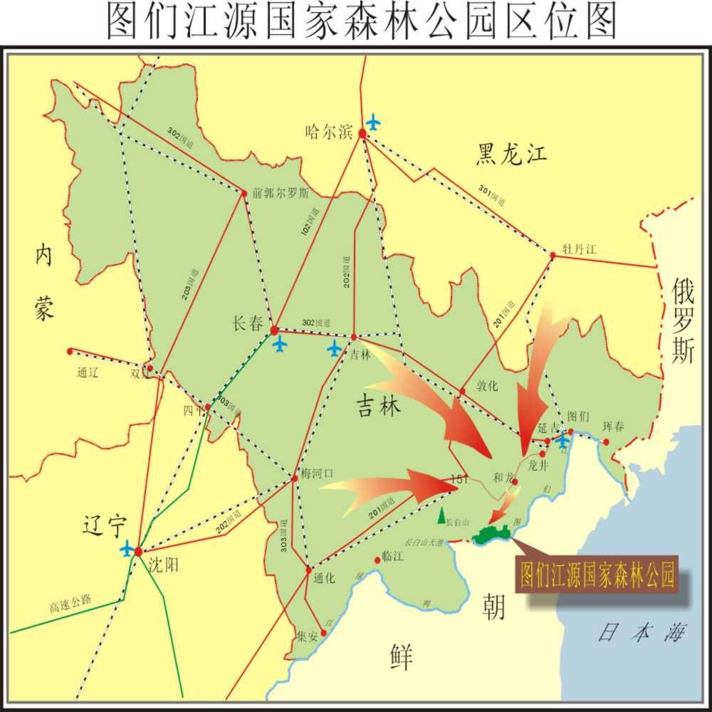 和龙区位图