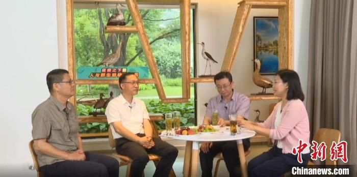 中国科普作家协会生态科普云沙龙的圆桌讨论。(主办方 供图)