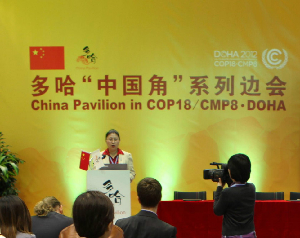 秘书长李怒云在2012年11月参加联合国多哈气候大会(COP18/CMP8)中国角活动中，发表了题为“中国林业应对气候变化标准体系建设”的演讲。