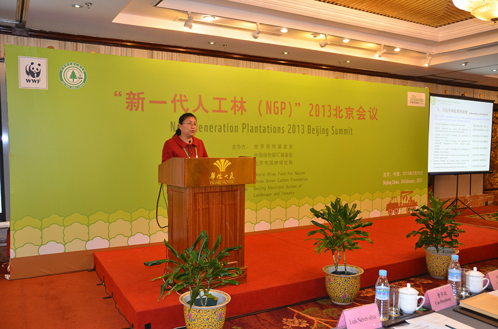 世界自然基金会(WWF)“新一代人工林”项目(NGP)2013北京会议由WWF北京代表处和中国绿色碳汇基金会联合主办，北京市园林绿化局协办