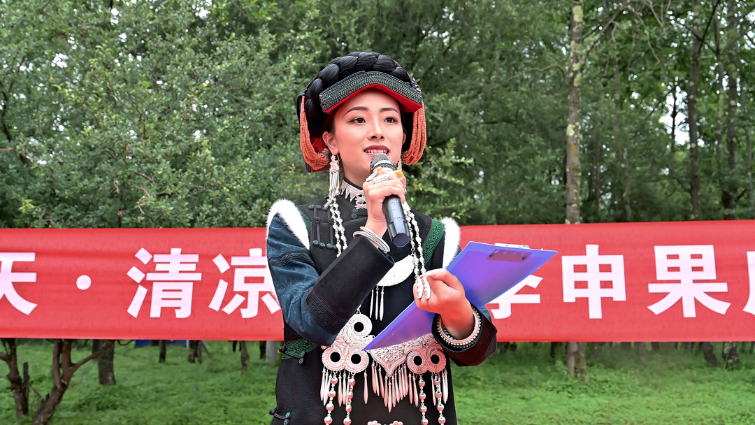 越西县申果庄乡彝族传统选美让燃情火把吹起清凉之风