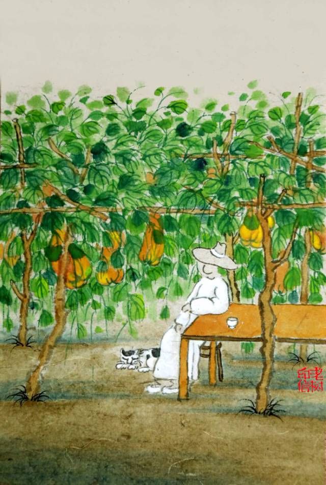 老树画画最走心的50幅