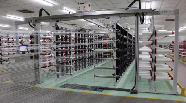 >正文台嘉成都玻纤有限公司生产车间优越营商环境助力助跑环境优渥