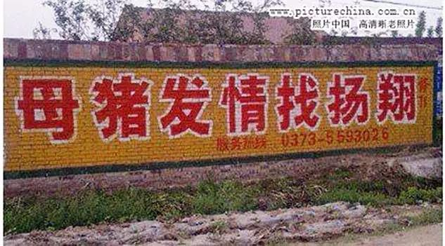 中国十大雷人标语图片