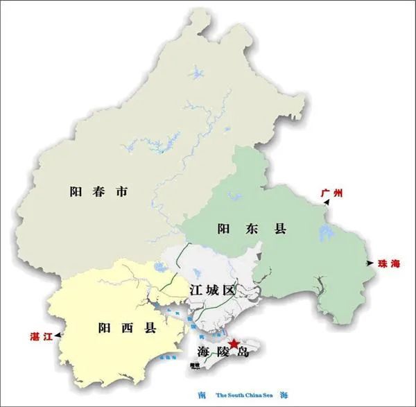 阳江地理位置地图图片