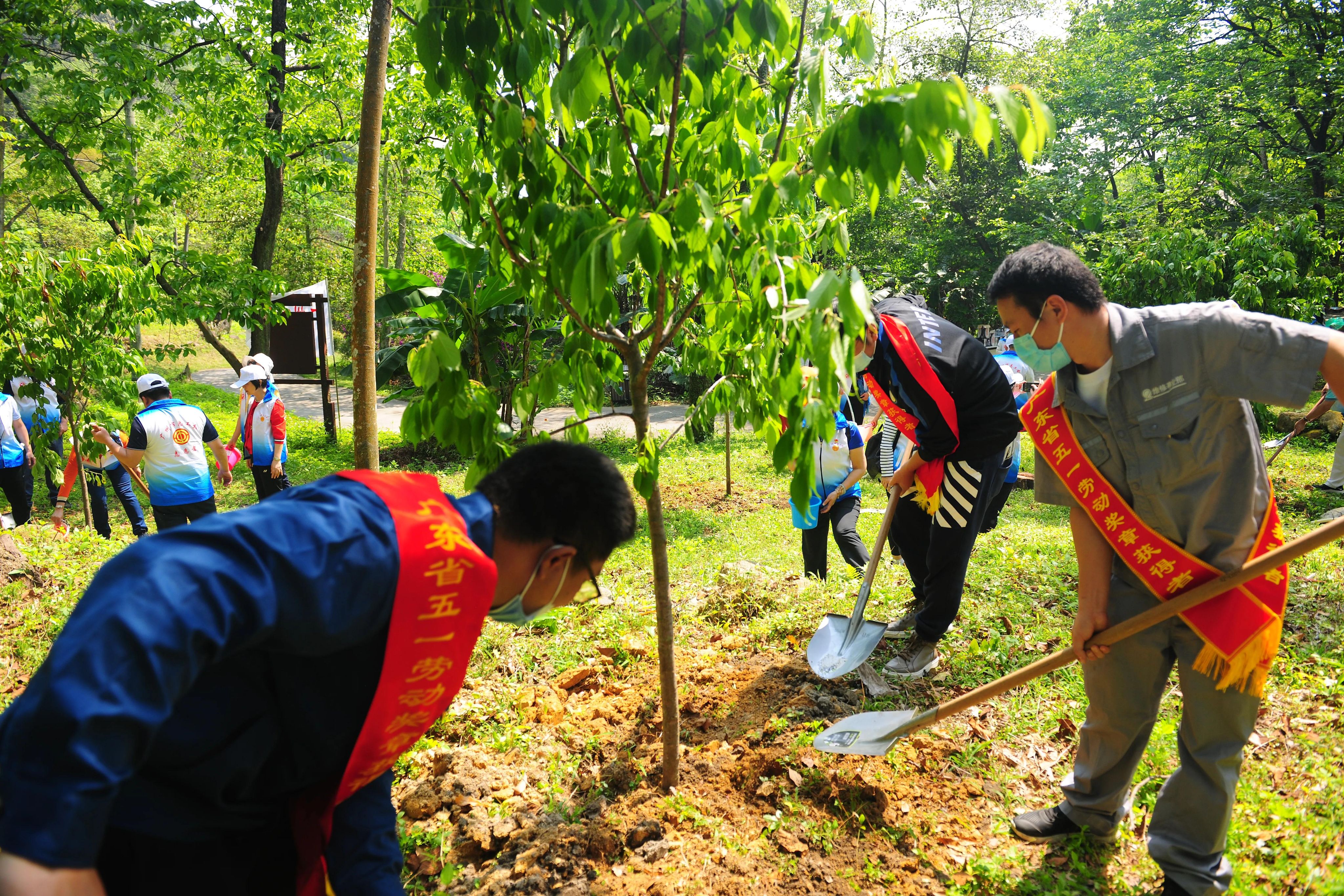 2022年广州职工公益林义务植树志愿服务正式启动