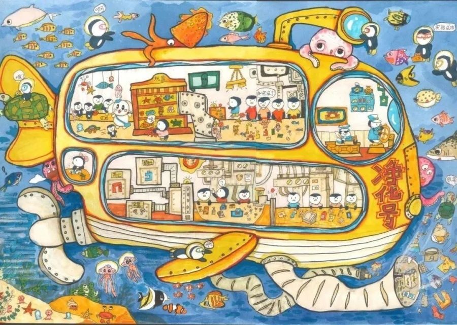 6217份作品参赛184幅获奖粤港澳海洋生物绘画比赛颁奖礼在广州举行