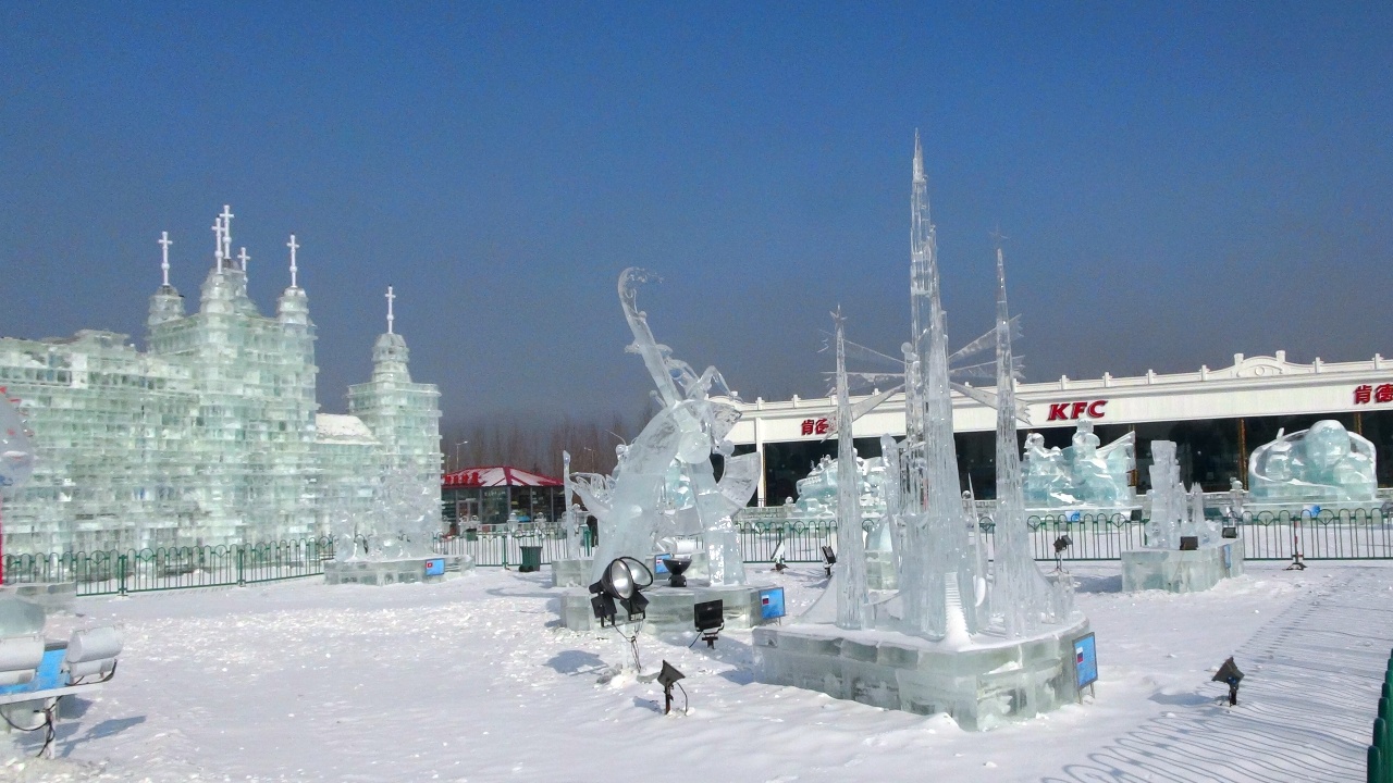 保定生态园冰雪大世界图片