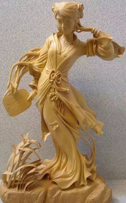 极致妖娆的木雕美人