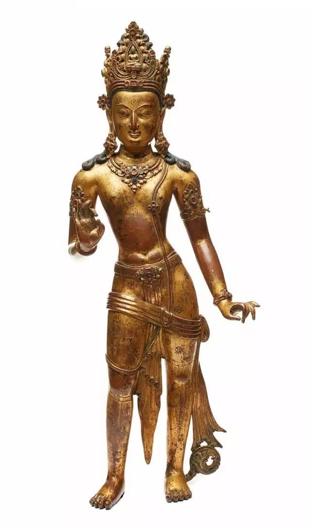 观世音菩萨(bodhisattva avalokiteshvara) 10世纪末-11世纪初,尼泊尔